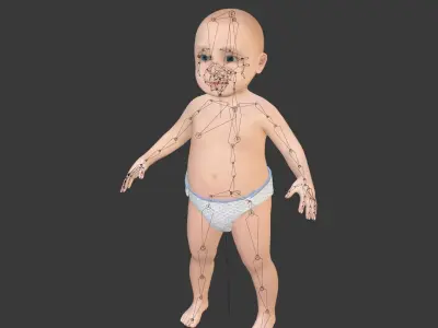  Rigged Baby Model 