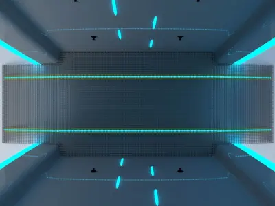 Sterilization corridor 3D model