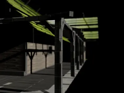 Abandoned cabin Free low-poly 3D model