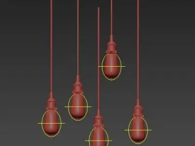 Edison Lamp Pendant 3D model