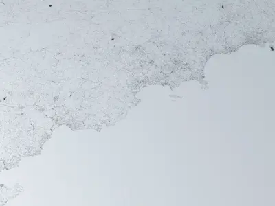 French Riviera Road Network and Streets 3D model