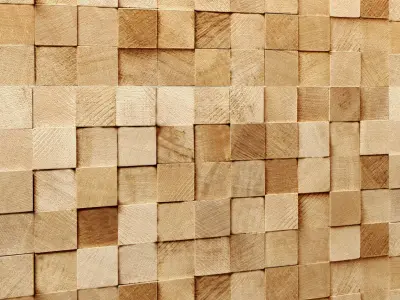 Wooden Mosaic Collection 3D model