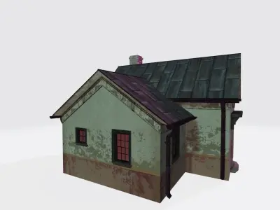 Old House Low-poly 3D model 8