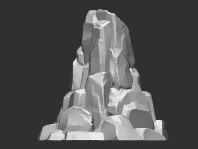 3D Mountain rock Zbrush sculpt 3D model