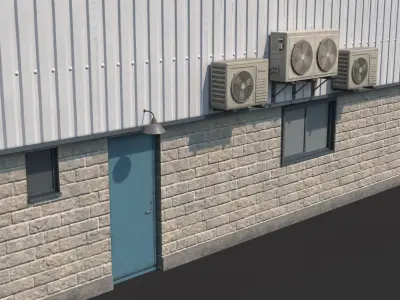  5 Industrial Buildings And Props Collection 