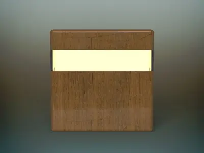 Wood lamp 3D model