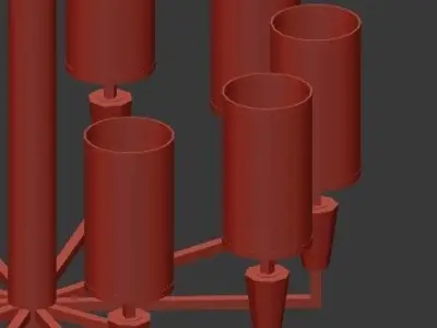 Chandelier China 3D model