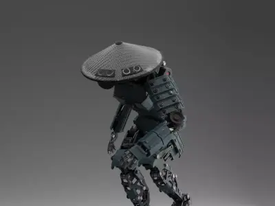 Samurai Robot Character 3D model