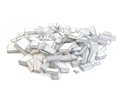 Stone Blocks Rubble 3D model buy