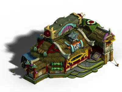 Game Gang Building - Advanced Warehouse 3D model