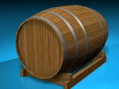 Wine barrel 3D model get