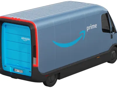 Amazon Electric Delivery Van 3D model