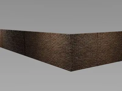 wall with high graphics Free 3D model