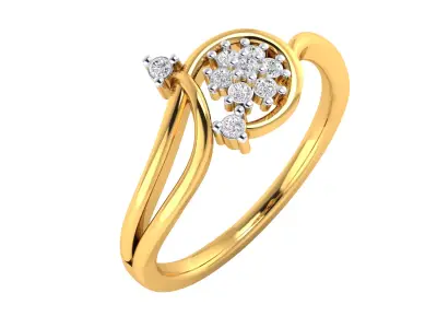  Women Ring Render 3dm STL MTL SLC JCD OBJ FBX Details 3D print model 38