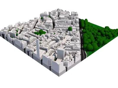 London city tile Level 2 block TQ2880 South East 3D model