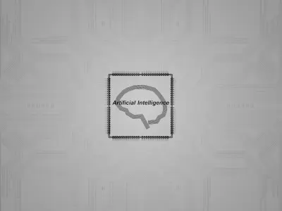 Artificial Intelligence Microchip Central  Processors 3D model