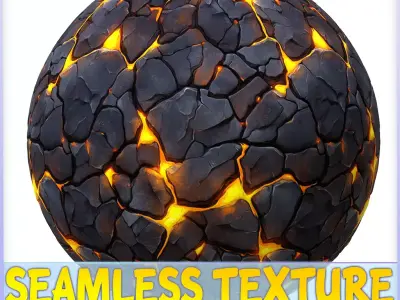 Stylized Lava Seamless Texture Texture