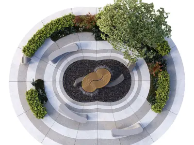 Park Square 3D model