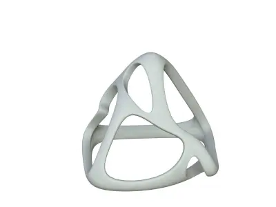 SciFi Cube Object No 59233 Low Poly Shape Low-poly 3D model