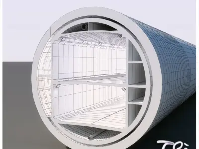C TYPE TUNNEL SECTION DETAIL 3D model