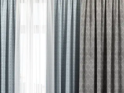Curtain Set 314 3D model