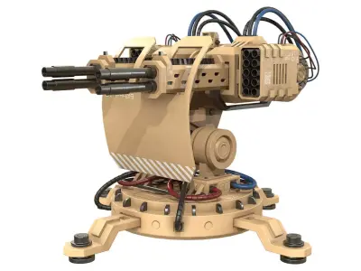 Turret Concept-2-Desert 3D model