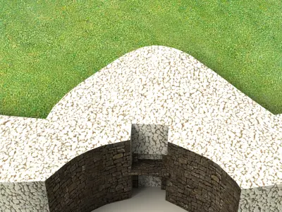 Newgrange ancient irish mound 3D model