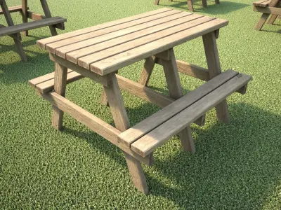 Picnic Table 3D model