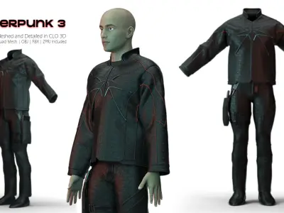 Cyberpunk Outfit Num 03 3D model