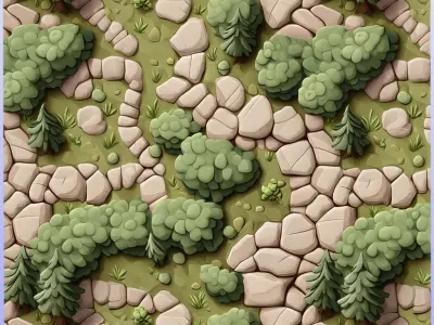 Stylized Ground Seamless Texture Texture 7