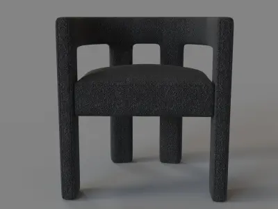 Stature Chair Black 3D model