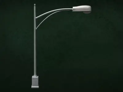 Lamp Street Light Post Series ModernUrbanLux LT2 N1 Group2 3D model