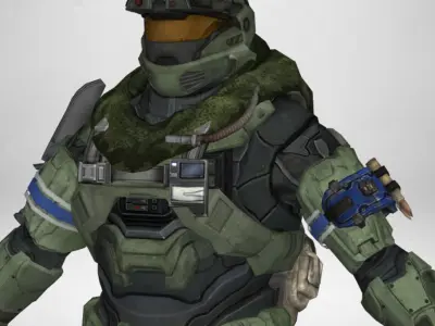 Gameready Characters halo 3D Model Pack