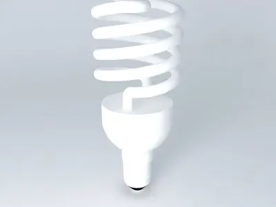 bulb spiral light Free 3D model