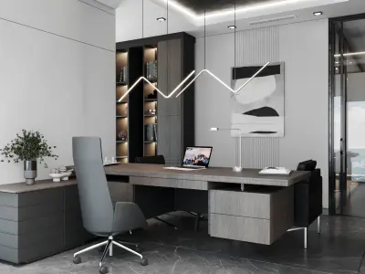 Modern Office 2 Interior  3D model