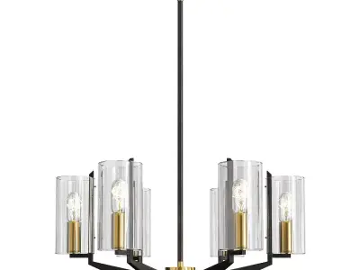 Fryer Chandelier Low-poly 3D model