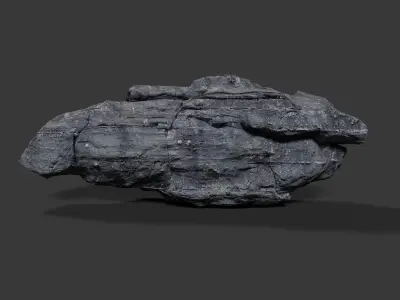Rock Boulder Low-poly 3D model