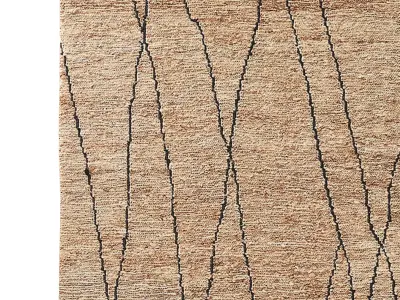 BHANDARA JUTE RUG Camel 3D model