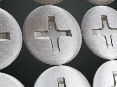 Screw Metal PBR Seamless Texture