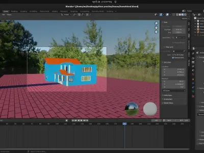 Lving House Low-poly 3D model