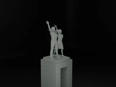 Selamat Datang Monument 3D model