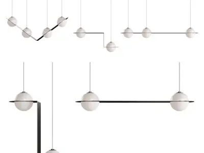 Laurent suspension light collection 3D model