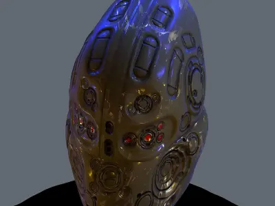 Gas mask helmet scifi Low-poly character art game space Low-poly 3D model buy