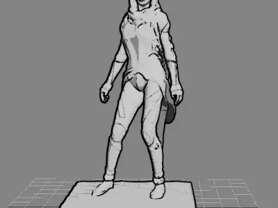 Fremen female warrior 3D print model
