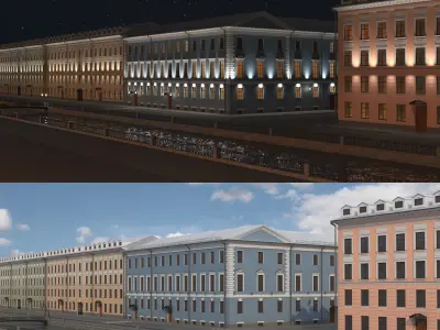 Building in st petersburg 3D model
