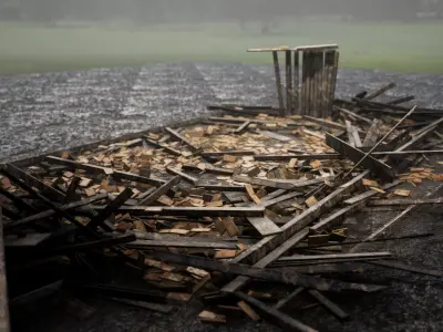 Wooden House Ruins  3D model