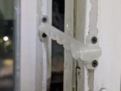 Casement Window Stay  - Snap-Together Design Free 3D print model