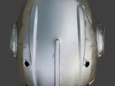 Cybernetic Infiltrator Strike Helmet 3D Model Low-poly 3D model