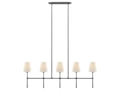 Rhodes Linear Chandelier 5 Light 3D model