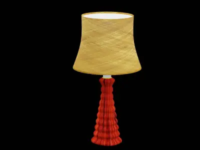 Bed Side Table Lamp Low-poly 3D model get